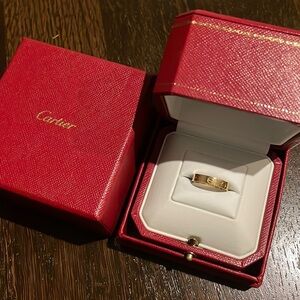 Cartier Love Wedding Band Yellow Gold Ring Size 48